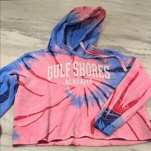 Alabama Kids Tie-Dye Hoodie - Pink and Blue